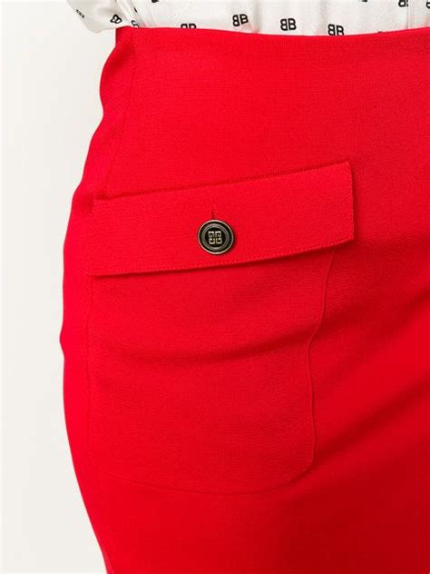 givenchy patch pocket skirt|givenchy orange skirts.